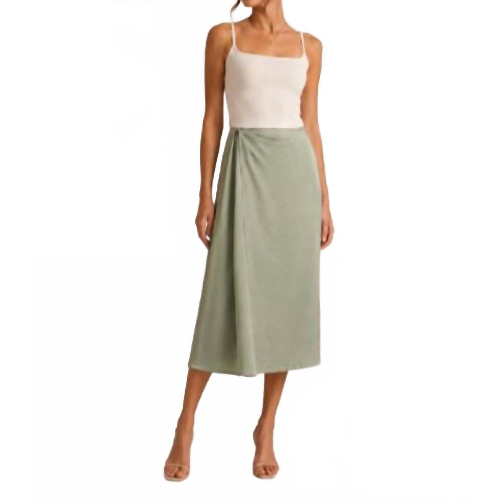 NEW R.G. KANE hestia skirt in sage